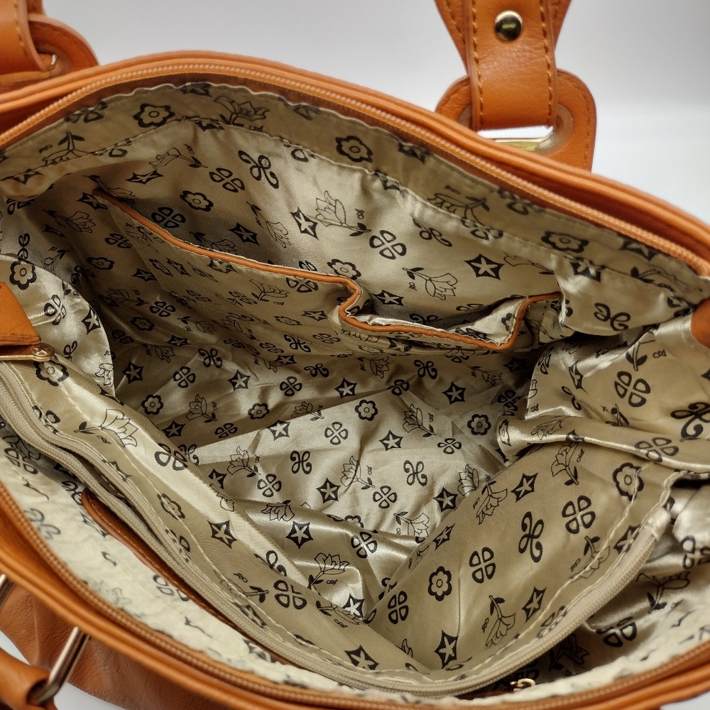 Michael Kors Light Brown Leather Totebag/Handbag Purse - Picture 6 of 7